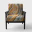 Fauteuil rembourré Mid-Century rembourré Mid-Century
