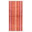 Tapis de couloir rayé tissé à plat à la main à la main 2 pi 11 po x 6 pi Terrytown en rouge / jaune / blanc