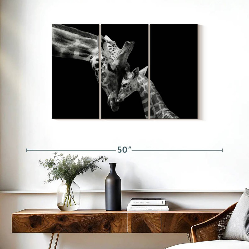 Brampt Doting Mother Giraffe, 24" H x 38" W