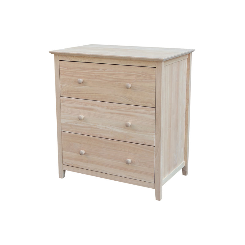 Calumet Heimann 3 Drawer Chest, Unfinished