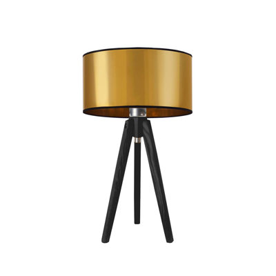Wood Tripod Lamp