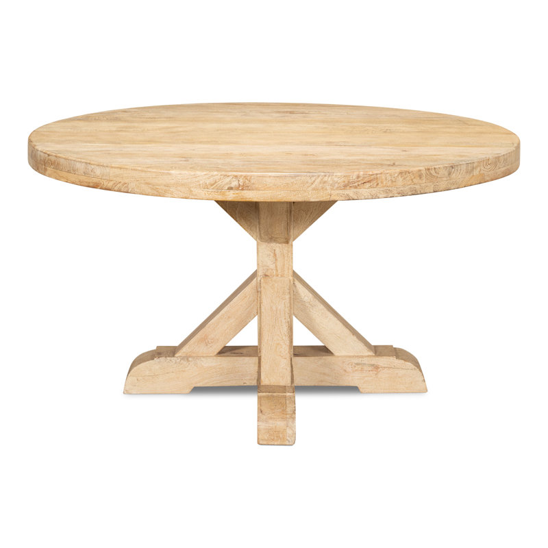Oleski Round Solid Wood Dining Table