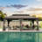 22 pi. L 14 pi. D Pavillon de jardin en acier galvanisé avec double toit-112516444-112516446