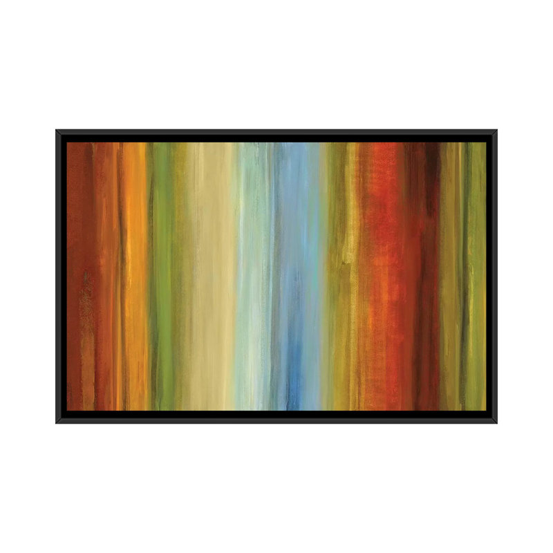 «Wavel Longueur II», reproduction d'art sur toile, Toile avec cadre noir, Pas de tapis, H 32 po x l 48 po x P 1,5 po
