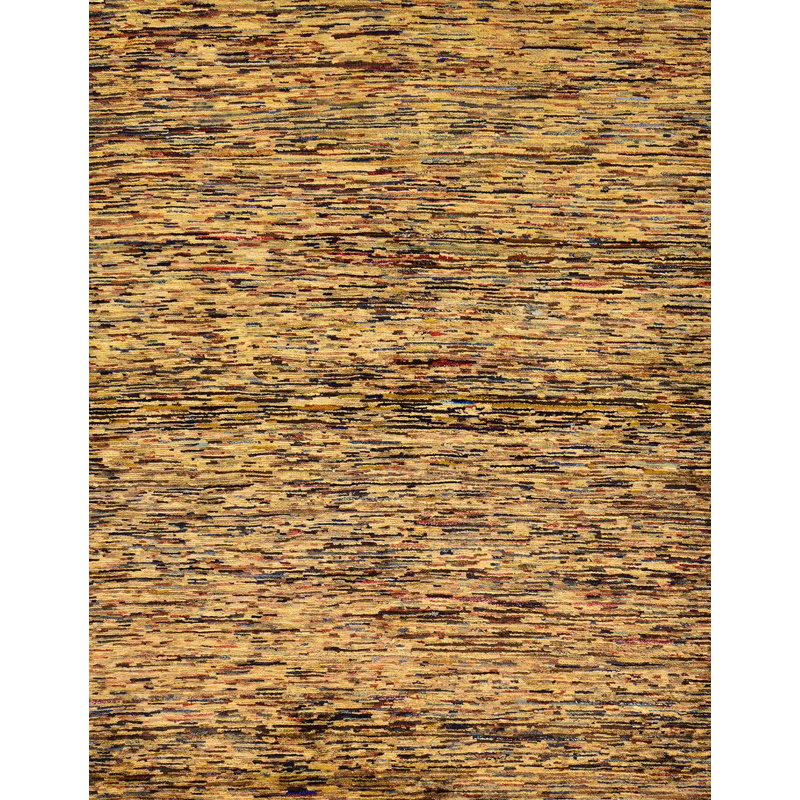Tapis brun en laine Power Loom, Rectangle 2 pi x 4 pi