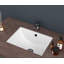 Lavabo de salle de bain rectangulaire encastré en céramique blanche avec trop-plein 20,25 "X 15"