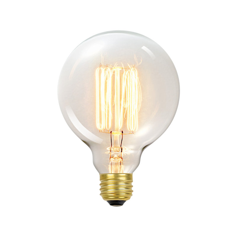 Ampoule incandescente à intensité variable de 60 watts G30, blanc chaud (2 200 K), culot moyen / E26 (standard)