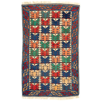 Rectangle 79 cm x 129 cm Oriental Wool Hand Woven Area Rug