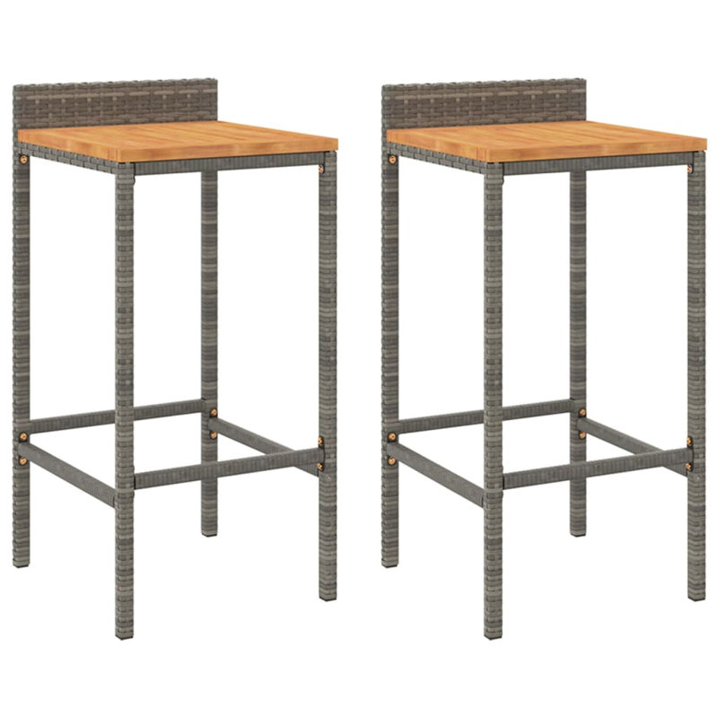 Lavoix Steel Outdoor 78cm Bar Stool, Grey