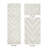 Branston Premium 100% Cotton 1990 GSM 3-Piece Tufted Chevron Bath Rug Set with Non-Slip Spray Latex Backing, OEKO-TEX® Certified, Super Absorbent & Machine Washable, Ivory-1336689654-1287486993