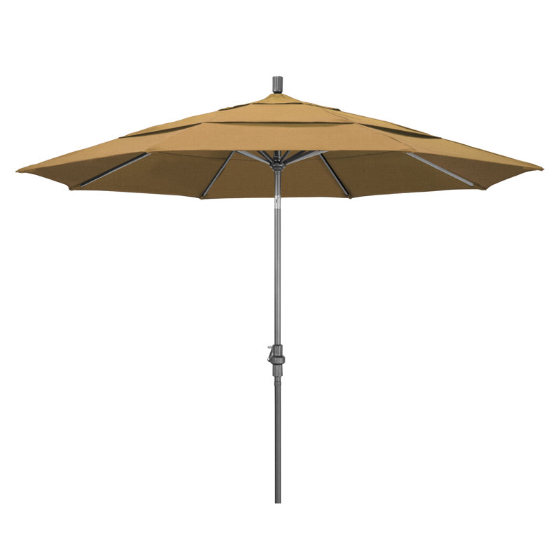 Parasol de marché Broadmeade octogonal Sunbrella, Performance séquoia de terrasse