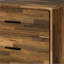 Commodes | Commode 6 tiroirs en noyer avec queue d'aronde anglaise | Placage de panneaux de particules