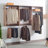 Devi Oak Wall Mounted Wood Closet System-289387213