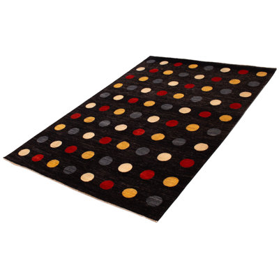 Tapis rectangulaire unique de 6 pi 8 po x 9 pi 7 po Sebastiano