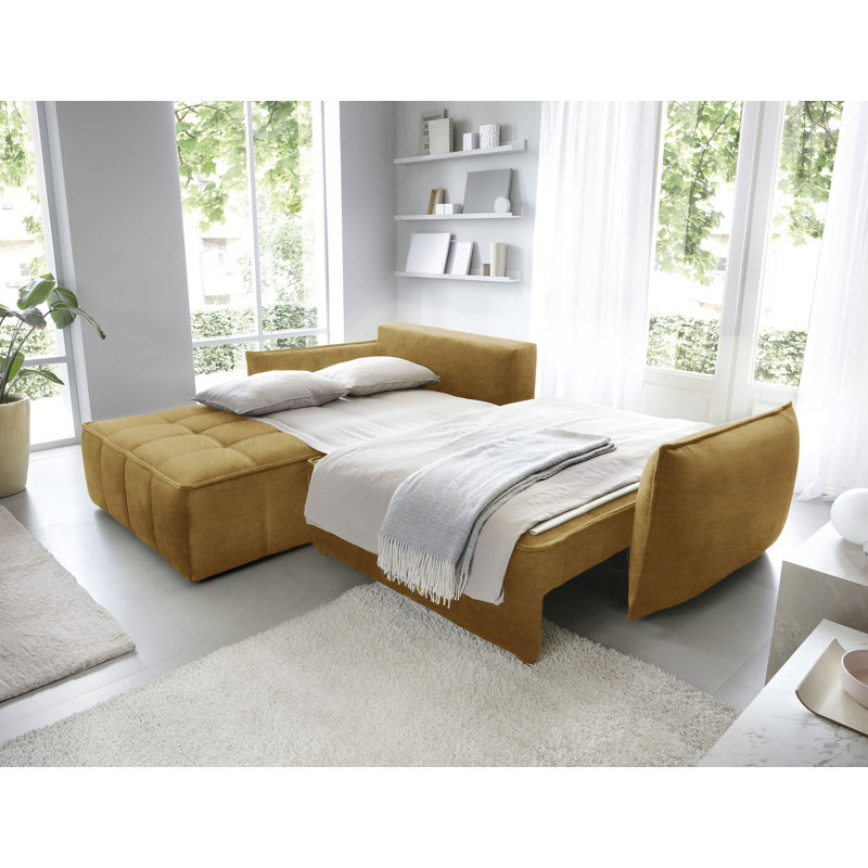 Bonella 4 Seater Sofa Bed,  Left Hand Facing, Yellow