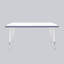 Table rectangulaire d'activités thermofusionnées avec pieds réglables et pivotants standard-113909072-113909079
