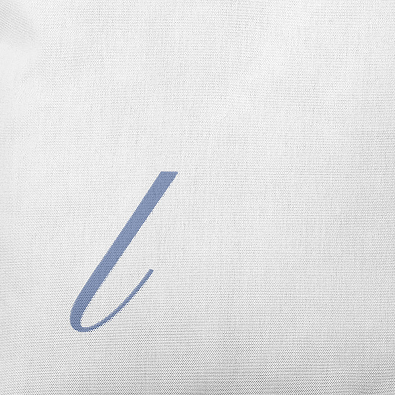 Housse et insert d'oreiller carré, 18 po x 18 po, Bleu, L