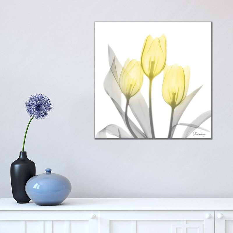 Brilliant Tulips I by Albert Koetsier - Wrapped Canvas Painting, 45.72 cm H x 45.72 cm W x 3.175 cm D