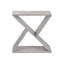 Table d'appoint de salon en placage gris, style peu encombrant avec touche moderne
