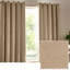 Heavy Chenille Room Darkening Eyelet Curtains-91668127-91668140