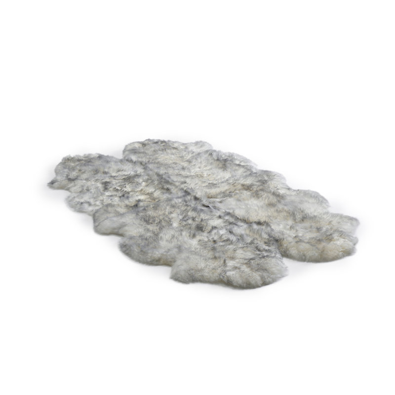 Solid Colour Sheepskin Shag 110cm X 180cm Area Rug