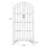 White + Brown + Gold Solid + Manufactured Wood + Glass + Iron Display Cases