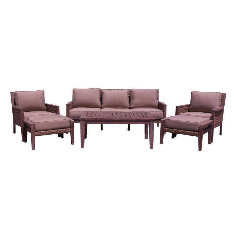 Ensemble de conversation avec canapé Sunbrella 6 pièces Lucuss