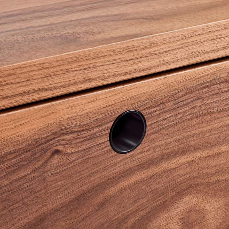Peek 49'' W Solid Wood Sideboard, Rustic Walnut