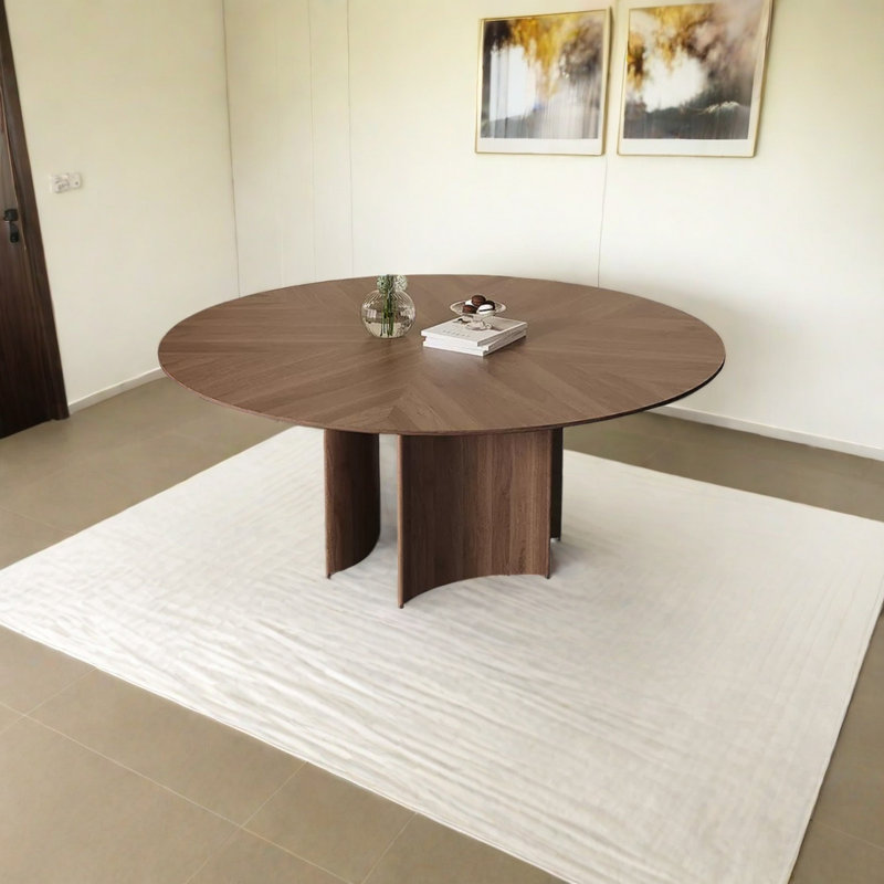 Table de salle à manger Galkhaï, L 47,24 po x L 47,24 po