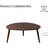 33.5"W Solid Oak Modern Coffee Table-Brown Oak-1701764869-1704658348