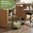 Basicwise Modern Plastic Waste Bin, Small Trash Can for Home Office, Green-135419701