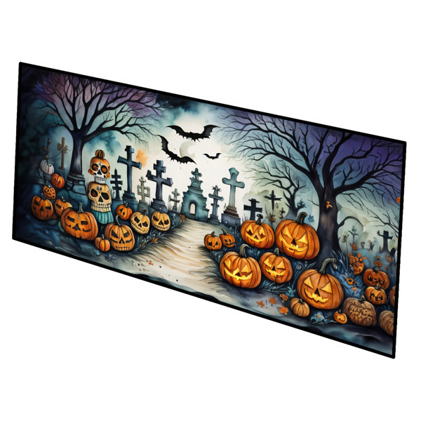 The Holiday Aisle® Janeann Non-Slip Halloween Outdoor Doormat | Wayfair