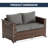 Stylish Wicker Outdoor Patio Loveseat-481649699
