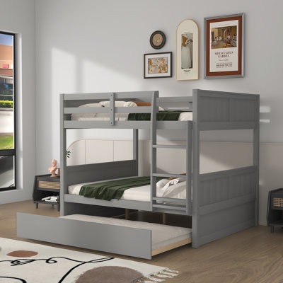 Johnone Kids Full Over Full Bunk Bed with Trundle