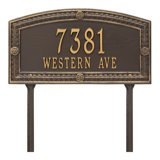 Hamilton Personalized Standard 2-Line Lawn Address Sign