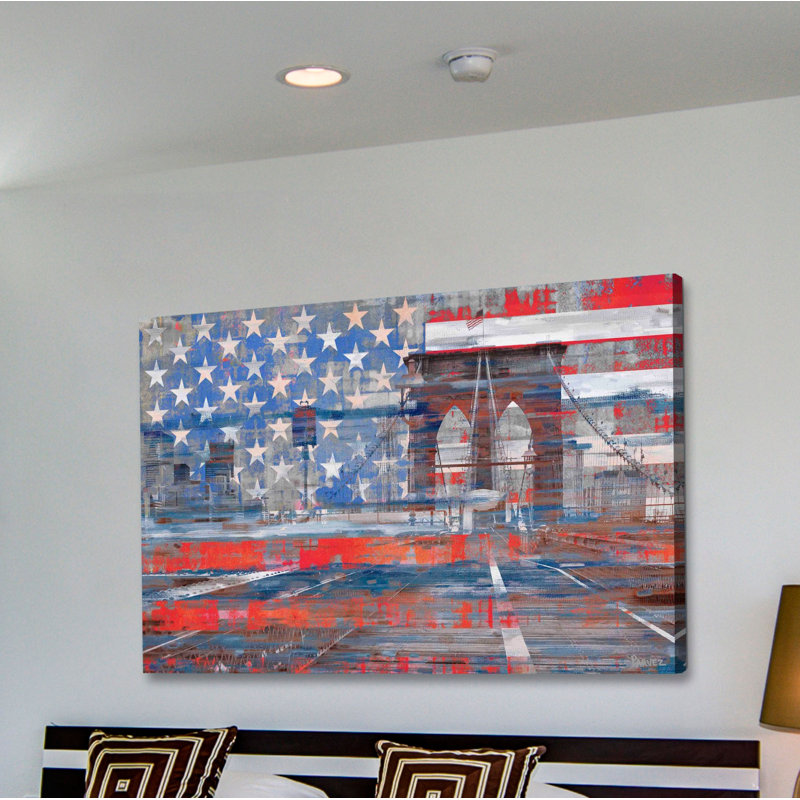 « patriotism » par parvez taj,, reproduction d’art sur toile tendue, H 30 po x l 45 po x P 1,5 po