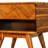 Solid Acacia Wood Nightstand, Bedside Table with Drawer & Open Shelf, Mid-Century Art Deco Accent Piece, Scratch & Water-Resistant-1165650618