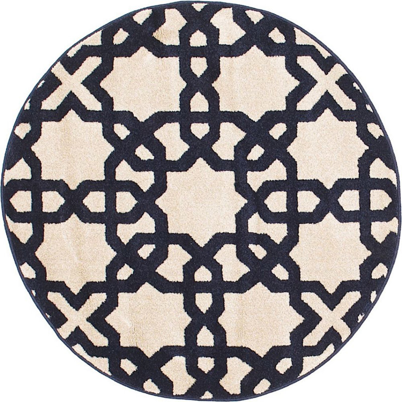 Theodora Abstract Indoor Rug, Round 3'3"