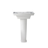 DXV Wyatt 24 Inch Sink with Pedestal - Three Faucet Holes