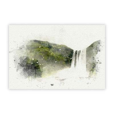 Waterfall in Selfoss Iceland - Frameless Print