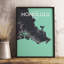 Honolulu City Map 1 Piece Wall Art-1859929165