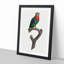 Blue Crowned Lorikeet by F. Levaillant - Picture Frame Graphic Art Print-55544198-55544199