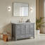 Ensemble de meuble-lavabo simple autoportant 48 po avec 2 poignées entièrement assemblé