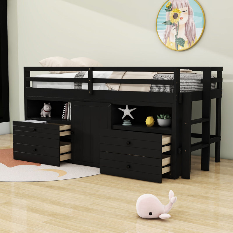 Jeani Kids Bed, Espresso
