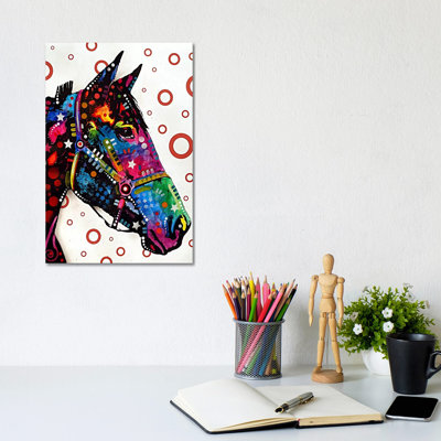 Lonely Horse by Dean Russo - Wrapped Canvas Painting