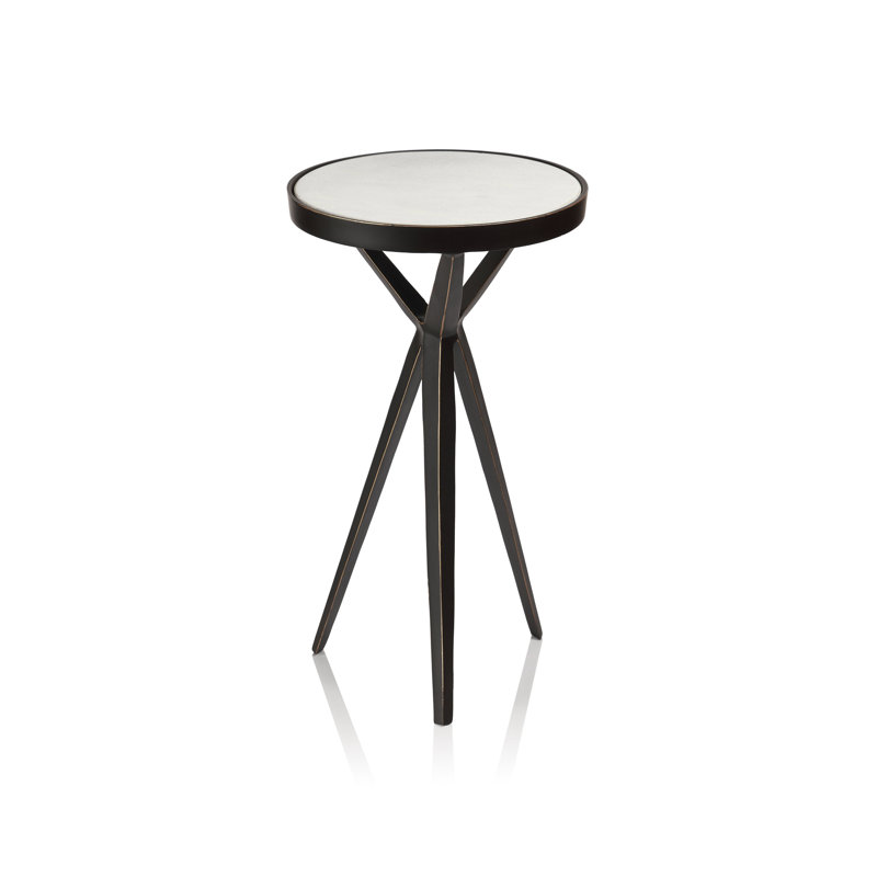 Marble Top Coffee Table, 19.5" H x 11" W x 11" D