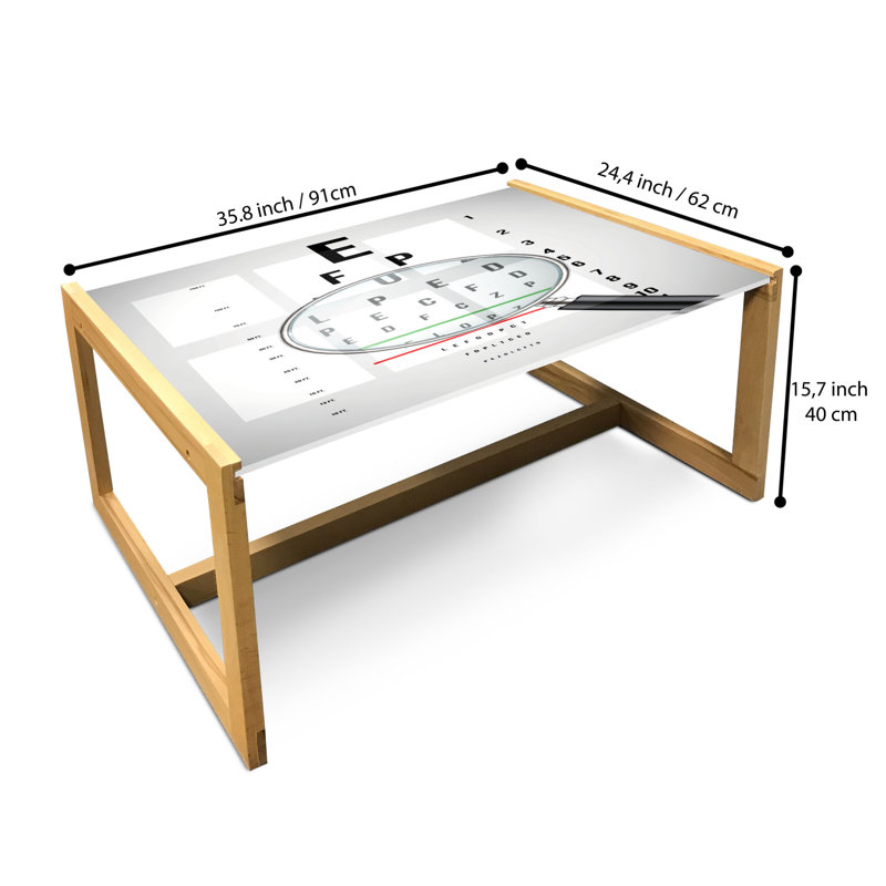 Jahrell Sled Coffee Table, 90cm H x 62cm W x 40cm D
