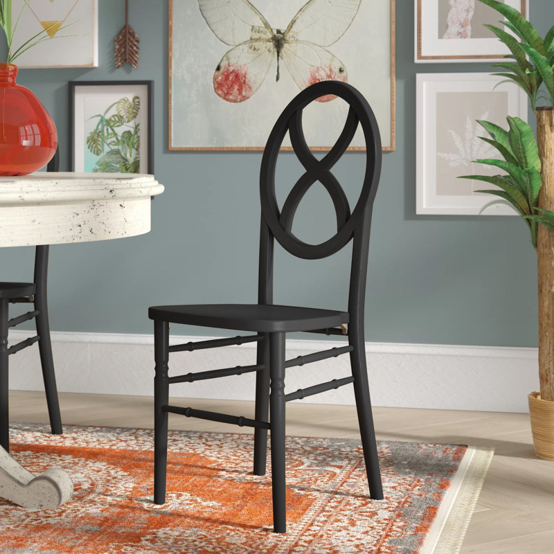 Gantz 18'' H Stacking Side Chair, Lime Black
