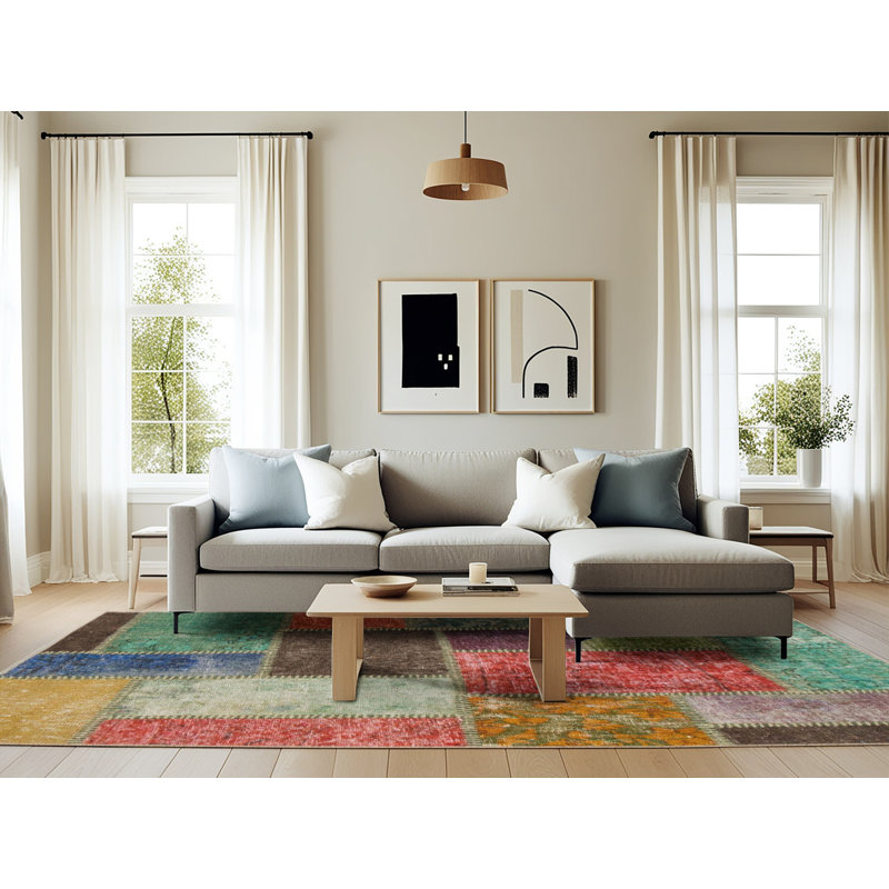 Abstract Indoor Rug, Rectangle 6' x 9'