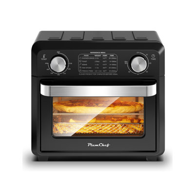 11 Quart Compact Air Fryer Oven, Capable Of Baking Two Slices Of Bread, Desktop Oven With Insulation, Barbecue, Baking, Air Fryer And Other Functions, 1000 Watts, Black